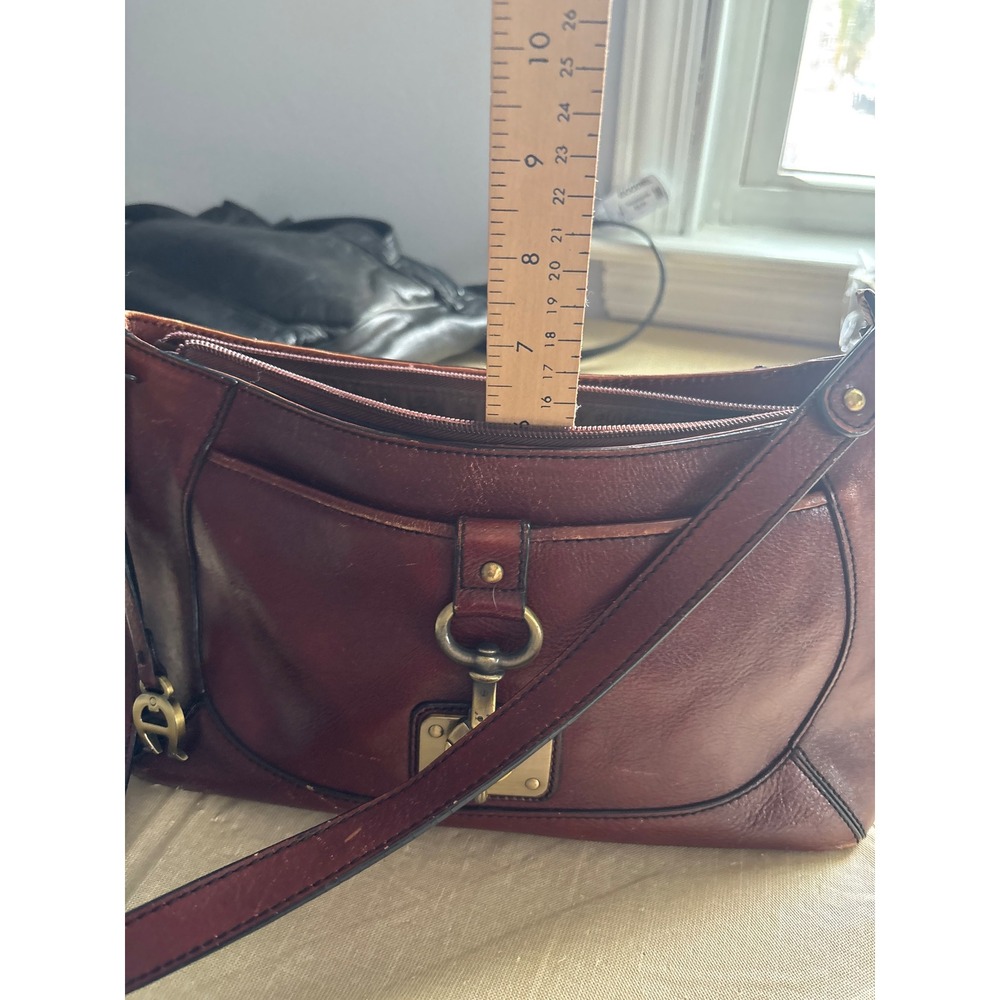 Etienne Aigner Brown Leather Shoulder Bag - Picture 6 of 7